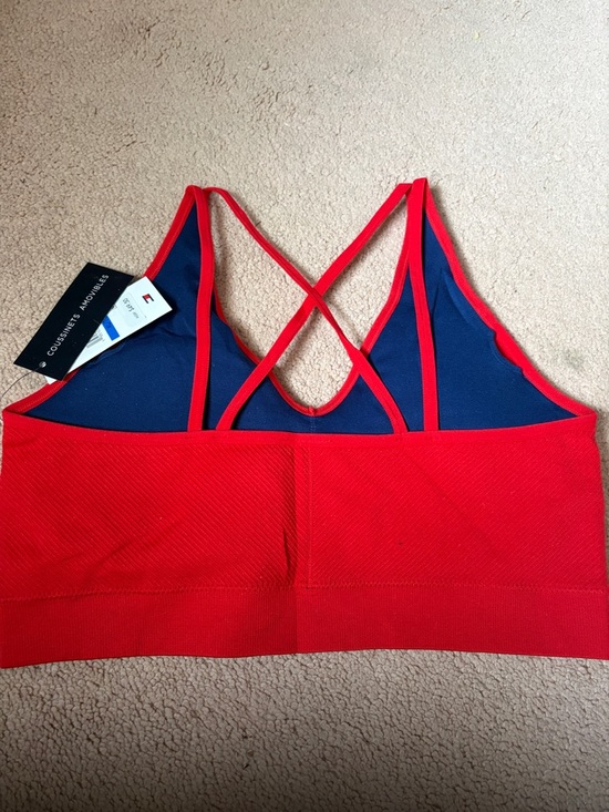 Tommy Hilfiger Bright Red Crisscross Bralette - Picture 3 of 5
